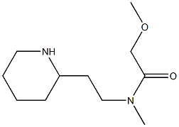 2-methoxy-N-methyl-N-[2-(piperidin-2-yl)ethyl]acetamide 구조식 이미지