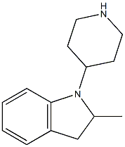 2-methyl-1-piperidin-4-ylindoline Structure