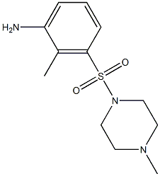 2-methyl-3-[(4-methylpiperazine-1-)sulfonyl]aniline Structure