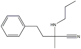 2-methyl-4-phenyl-2-(propylamino)butanenitrile Structure