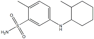 2-methyl-5-[(2-methylcyclohexyl)amino]benzene-1-sulfonamide 구조식 이미지