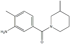2-methyl-5-[(3-methylpiperidin-1-yl)carbonyl]aniline Structure