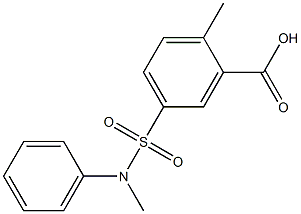 2-methyl-5-[methyl(phenyl)sulfamoyl]benzoic acid Structure