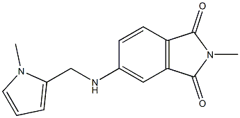 2-methyl-5-{[(1-methyl-1H-pyrrol-2-yl)methyl]amino}-2,3-dihydro-1H-isoindole-1,3-dione 구조식 이미지