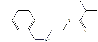 2-methyl-N-(2-{[(3-methylphenyl)methyl]amino}ethyl)propanamide 구조식 이미지