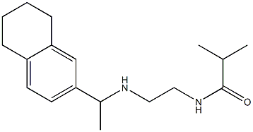 2-methyl-N-(2-{[1-(5,6,7,8-tetrahydronaphthalen-2-yl)ethyl]amino}ethyl)propanamide Structure