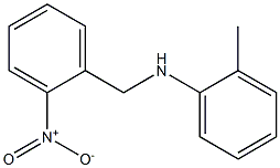 2-methyl-N-[(2-nitrophenyl)methyl]aniline Structure