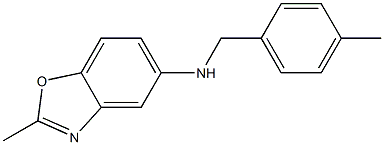 2-methyl-N-[(4-methylphenyl)methyl]-1,3-benzoxazol-5-amine 구조식 이미지