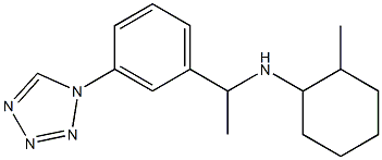2-methyl-N-{1-[3-(1H-1,2,3,4-tetrazol-1-yl)phenyl]ethyl}cyclohexan-1-amine 구조식 이미지