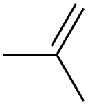 2-methylprop-1-ene Structure