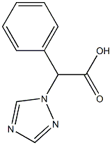 2-phenyl-2-(1H-1,2,4-triazol-1-yl)acetic acid Structure