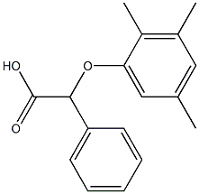2-phenyl-2-(2,3,5-trimethylphenoxy)acetic acid 구조식 이미지