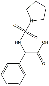 2-phenyl-2-[(pyrrolidine-1-sulfonyl)amino]acetic acid 구조식 이미지