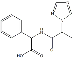 2-phenyl-2-[2-(1H-1,2,4-triazol-1-yl)propanamido]acetic acid 구조식 이미지