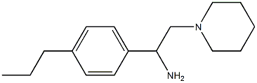 2-piperidin-1-yl-1-(4-propylphenyl)ethanamine 구조식 이미지