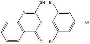 2-sulfanyl-3-(2,4,6-tribromophenyl)-3,4-dihydroquinazolin-4-one Structure