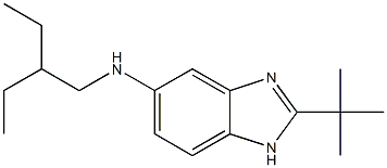 2-tert-butyl-N-(2-ethylbutyl)-1H-1,3-benzodiazol-5-amine 구조식 이미지