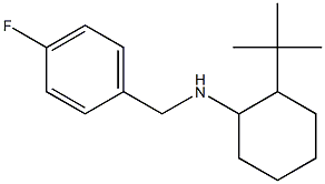 2-tert-butyl-N-[(4-fluorophenyl)methyl]cyclohexan-1-amine Structure