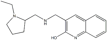 3-({[(1-ethylpyrrolidin-2-yl)methyl]amino}methyl)quinolin-2-ol Structure