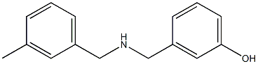 3-({[(3-methylphenyl)methyl]amino}methyl)phenol 구조식 이미지