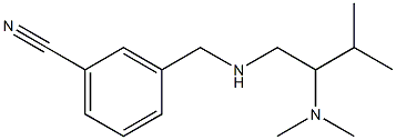 3-({[2-(dimethylamino)-3-methylbutyl]amino}methyl)benzonitrile Structure