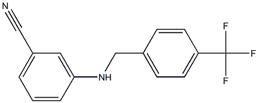 3-({[4-(trifluoromethyl)phenyl]methyl}amino)benzonitrile Structure