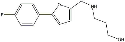 3-({[5-(4-fluorophenyl)furan-2-yl]methyl}amino)propan-1-ol 구조식 이미지