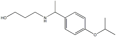 3-({1-[4-(propan-2-yloxy)phenyl]ethyl}amino)propan-1-ol Structure