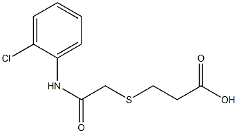 3-({2-[(2-chlorophenyl)amino]-2-oxoethyl}thio)propanoic acid Structure