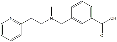 3-({methyl[2-(pyridin-2-yl)ethyl]amino}methyl)benzoic acid Structure