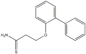 3-(1,1'-biphenyl-2-yloxy)propanethioamide Structure