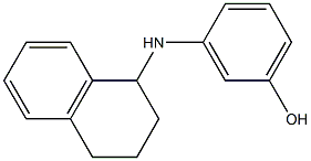 3-(1,2,3,4-tetrahydronaphthalen-1-ylamino)phenol 구조식 이미지