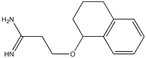 3-(1,2,3,4-tetrahydronaphthalen-1-yloxy)propanimidamide 구조식 이미지