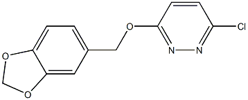 3-(1,3-benzodioxol-5-ylmethoxy)-6-chloropyridazine 구조식 이미지