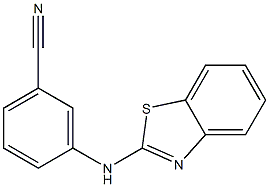 3-(1,3-benzothiazol-2-ylamino)benzonitrile Structure