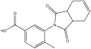 3-(1,3-dioxo-1,3,3a,4,7,7a-hexahydro-2H-isoindol-2-yl)-4-methylbenzoic acid 구조식 이미지