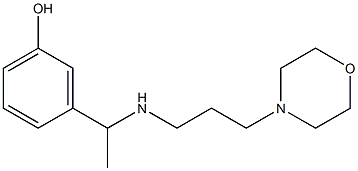 3-(1-{[3-(morpholin-4-yl)propyl]amino}ethyl)phenol Structure