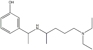 3-(1-{[5-(diethylamino)pentan-2-yl]amino}ethyl)phenol Structure