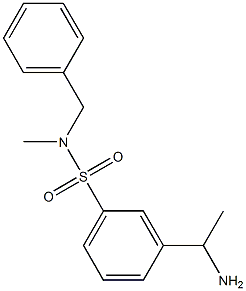 3-(1-aminoethyl)-N-benzyl-N-methylbenzene-1-sulfonamide Structure