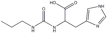 3-(1H-imidazol-4-yl)-2-[(propylcarbamoyl)amino]propanoic acid 구조식 이미지