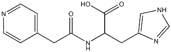 3-(1H-imidazol-4-yl)-2-[(pyridin-4-ylacetyl)amino]propanoic acid Structure