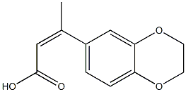 3-(2,3-dihydro-1,4-benzodioxin-6-yl)but-2-enoic acid Structure