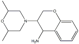3-(2,6-dimethylmorpholin-4-yl)-3,4-dihydro-2H-1-benzopyran-4-amine 구조식 이미지