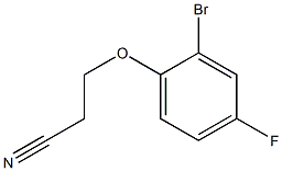 3-(2-bromo-4-fluorophenoxy)propanenitrile 구조식 이미지