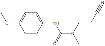 3-(2-cyanoethyl)-1-(4-methoxyphenyl)-3-methylurea Structure