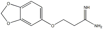 3-(2H-1,3-benzodioxol-5-yloxy)propanimidamide Structure