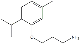 3-(2-isopropyl-5-methylphenoxy)propan-1-amine Structure