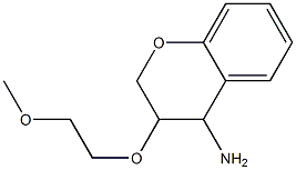 3-(2-methoxyethoxy)-3,4-dihydro-2H-1-benzopyran-4-amine 구조식 이미지