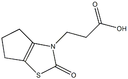 3-(2-oxo-5,6-dihydro-2H-cyclopenta[d][1,3]thiazol-3(4H)-yl)propanoic acid Structure