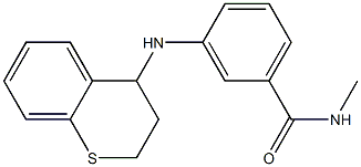 3-(3,4-dihydro-2H-1-benzothiopyran-4-ylamino)-N-methylbenzamide 구조식 이미지